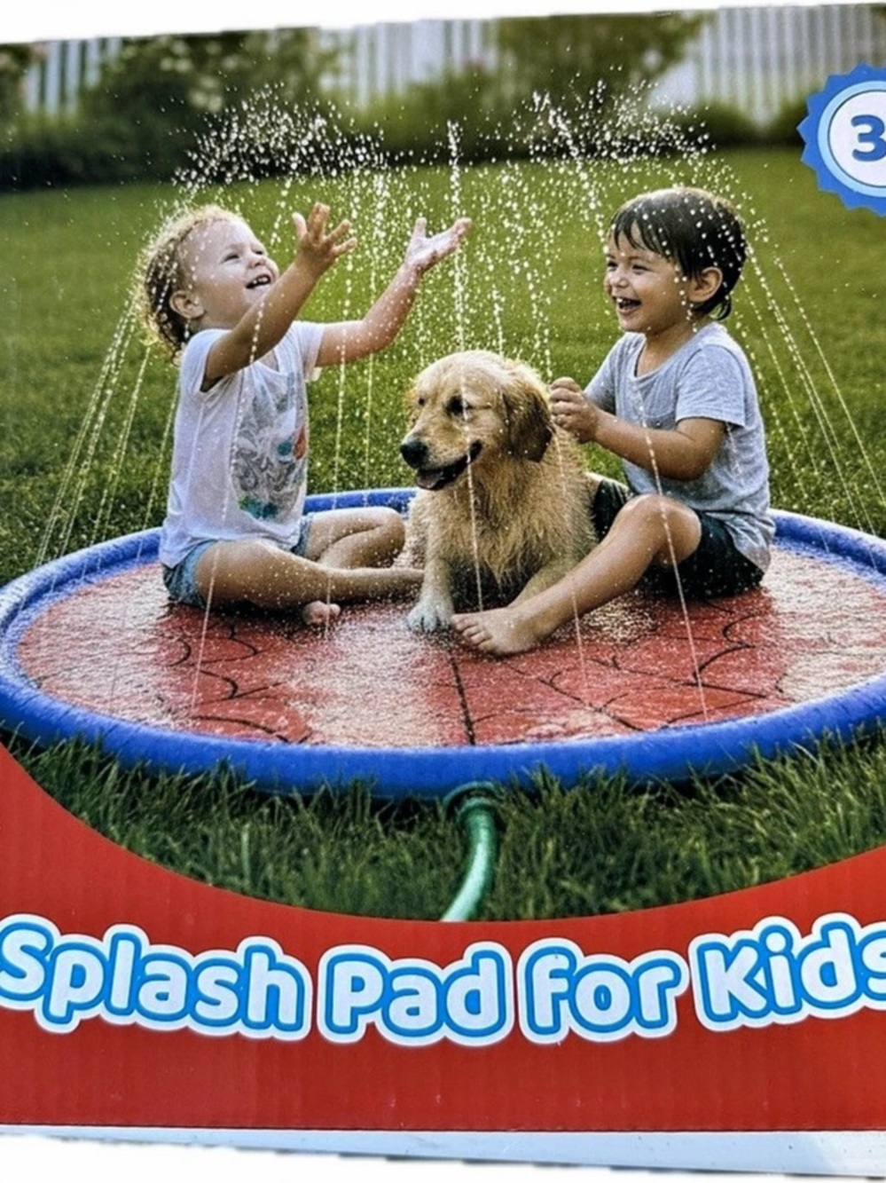 Splash Pad for Kids Splash Pad Toy Blue & Red NWT